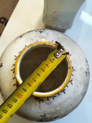 Juego de 3 jarrones de cerámica