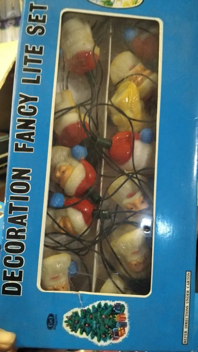 Luces Navideñas Vintage y adornos vintage