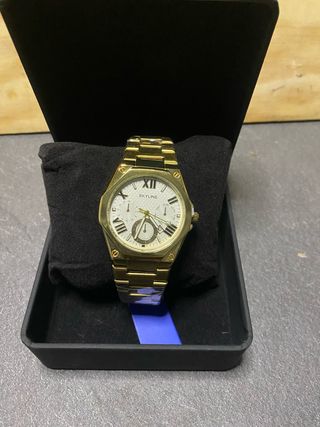 Reloj Skyline Dorado con Esfera Blanca