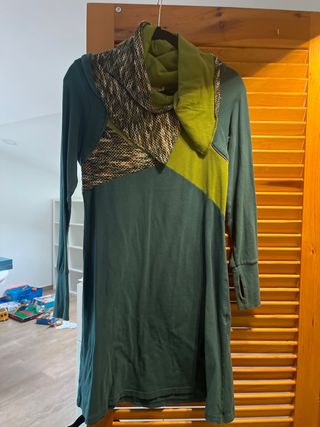 Vestido lactancia verde