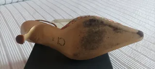 Zapatos Lodi dorados y multicolor