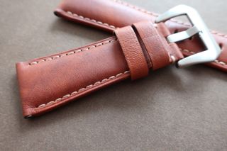 Cinturino in pelle Cognac 26mm 26/22mm per Panerai
