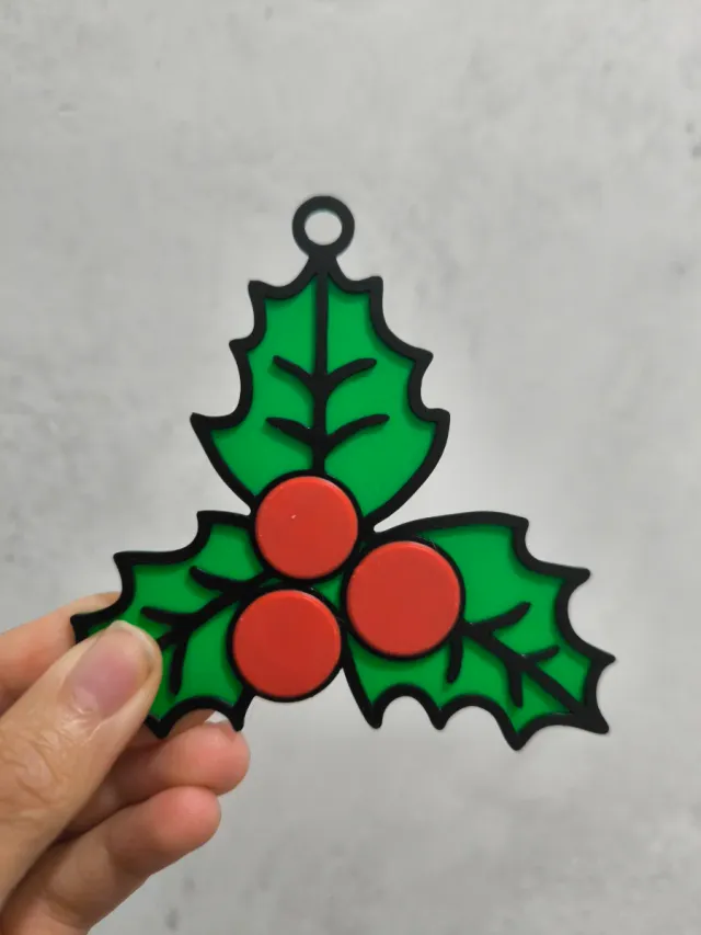 Decoración Acebo Navideño