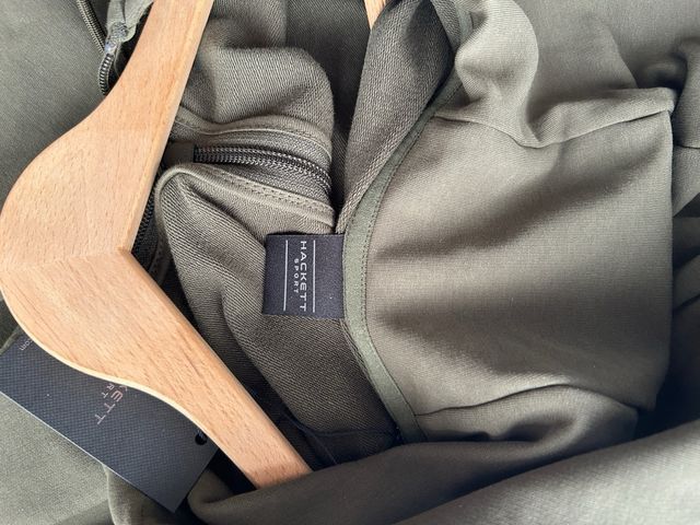 Sudadera Hackett Verde Militar con Etiqueta