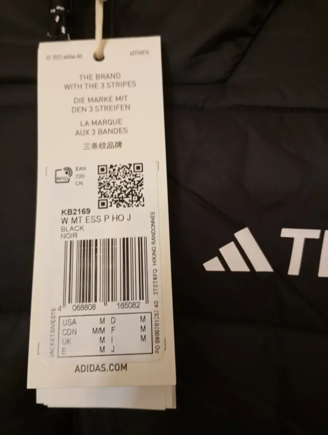 Chaqueta Adidas Terrex Mujer Negra