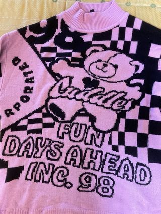 Jersey Y2k cute rosa aesthetic H&M