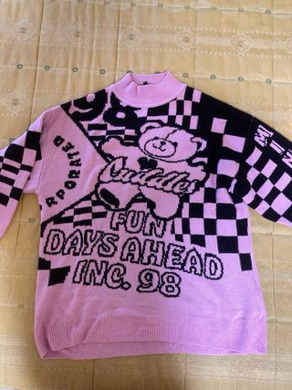 Jersey Y2k cute rosa aesthetic H&M