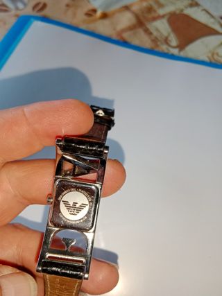 Reloj Emporio Armani Negro y Plateado