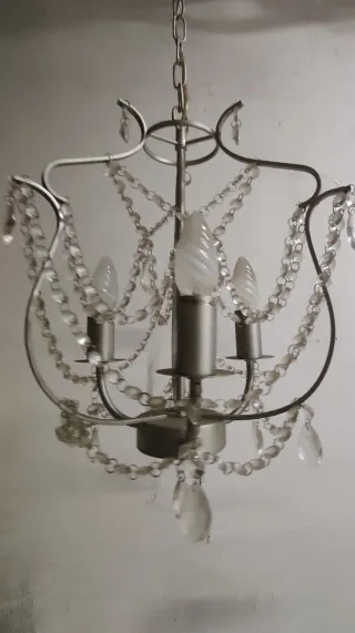 Lampadario Ikea cristalli