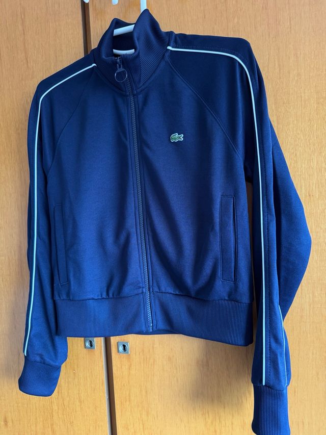 Sudadera Lacoste Mujer Azul Marino/Blanco