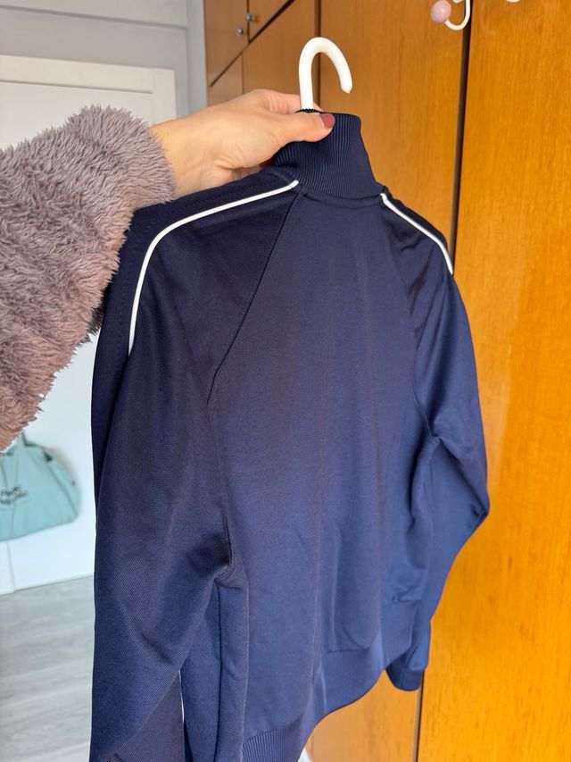 Sudadera Lacoste Mujer Azul Marino/Blanco