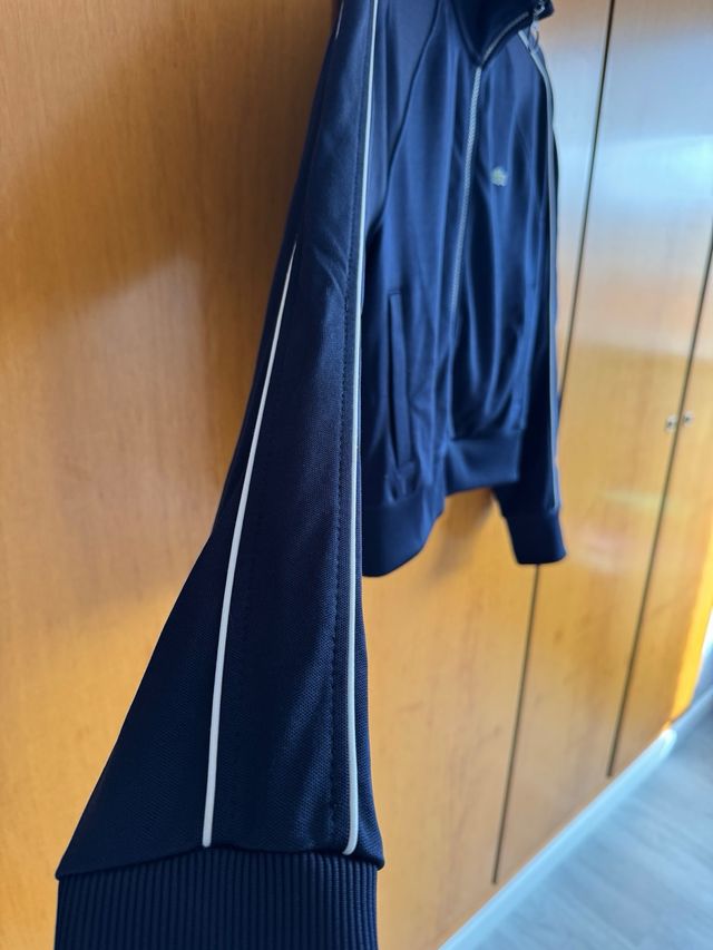 Sudadera Lacoste Mujer Azul Marino/Blanco