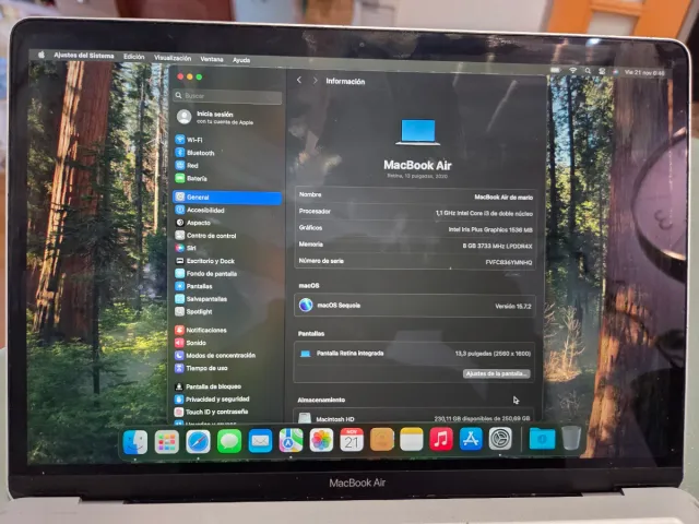 MacBook Air 13 Plata