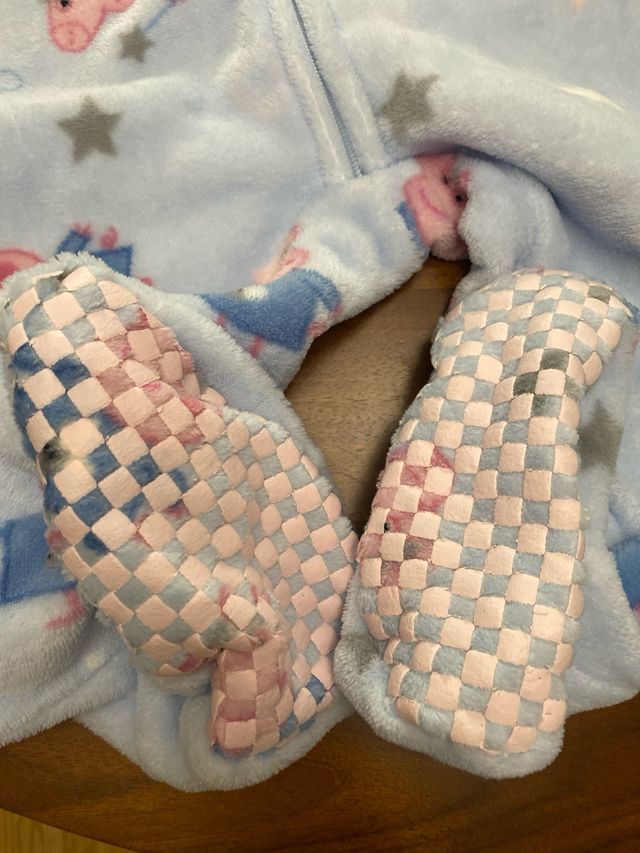 Pijama Peppa Pig mono cremallera Azul y Rosa