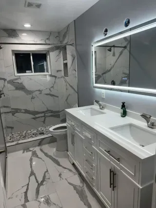 Baño completo mármol Valencia ( reforma)