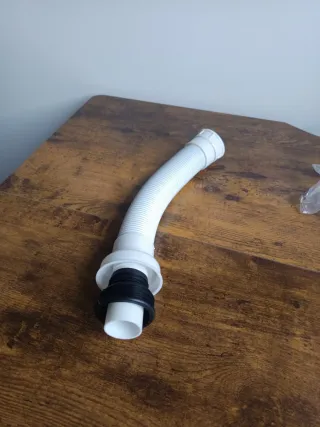 Desagüe flexible para fregadero blanco