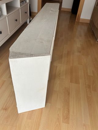 Escalera madera blanca