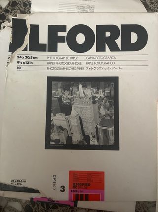 Papel Fotográfico Blanco y Negro ILFORD