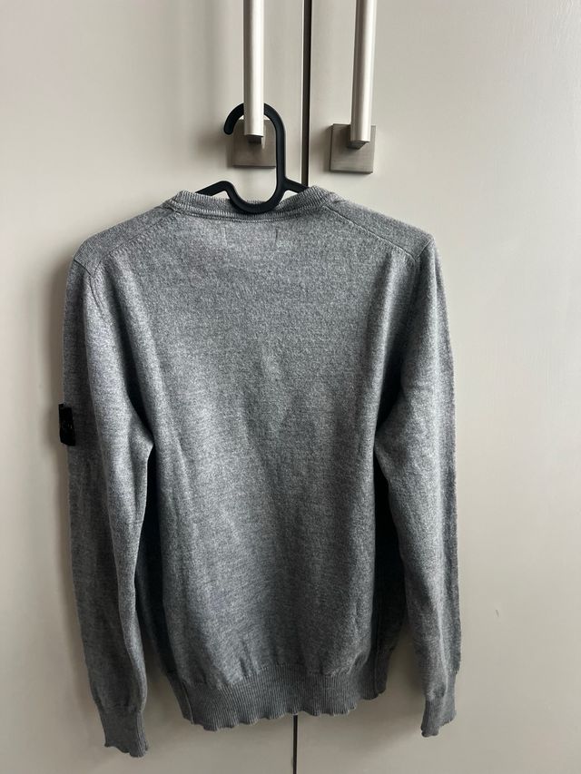 Jersey Stone Island Lana Merino Gris