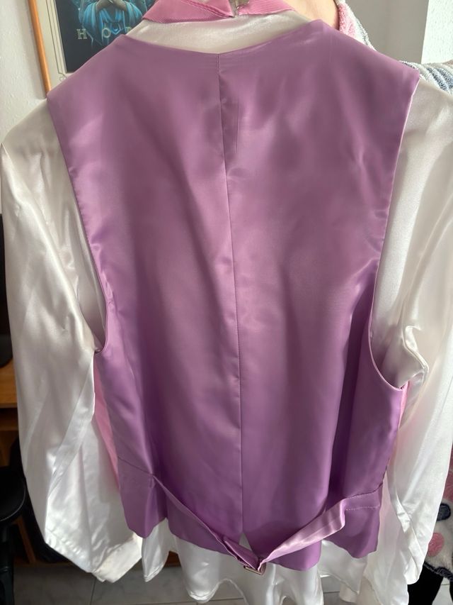 Traje Ceremonia Enzo Romano Negro y Rosa