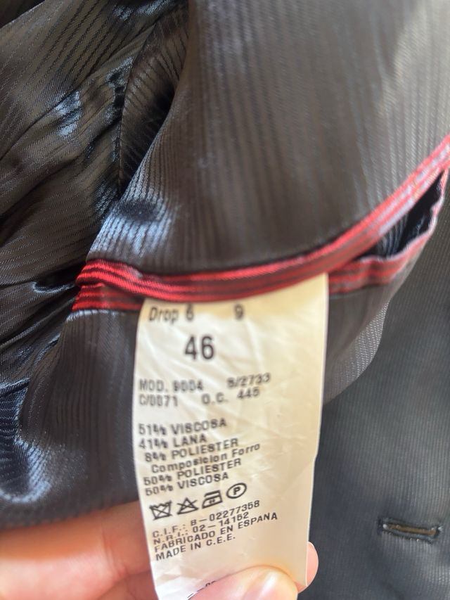 Traje Ceremonia Enzo Romano Negro y Rosa