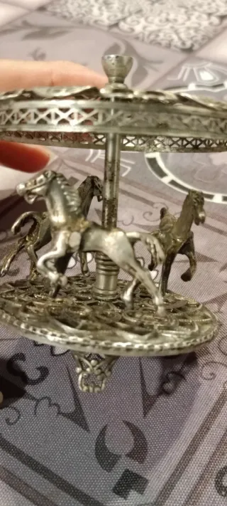Giostrina Cavalli Vintage Argento