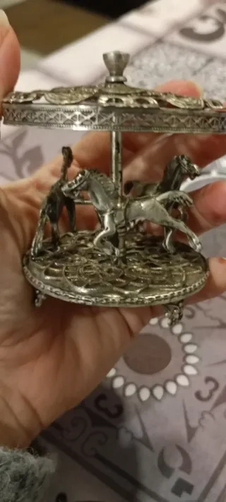 Giostrina Cavalli Vintage Argento
