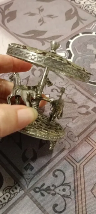 Giostrina Cavalli Vintage Argento