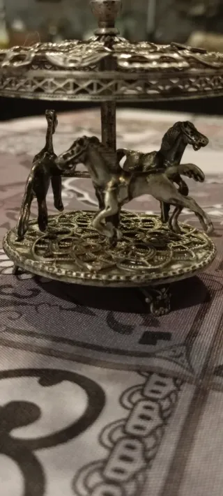 Giostrina Cavalli Vintage Argento