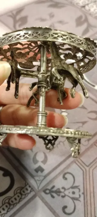 Giostrina Cavalli Vintage Argento