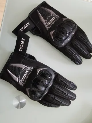 Guantes Suomy Moto Negro. Talla M.
