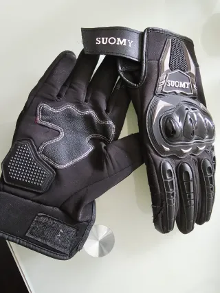 Guantes Suomy Moto Negro. Talla M.