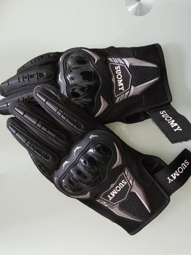 Guantes Suomy Moto Negro. Talla M.