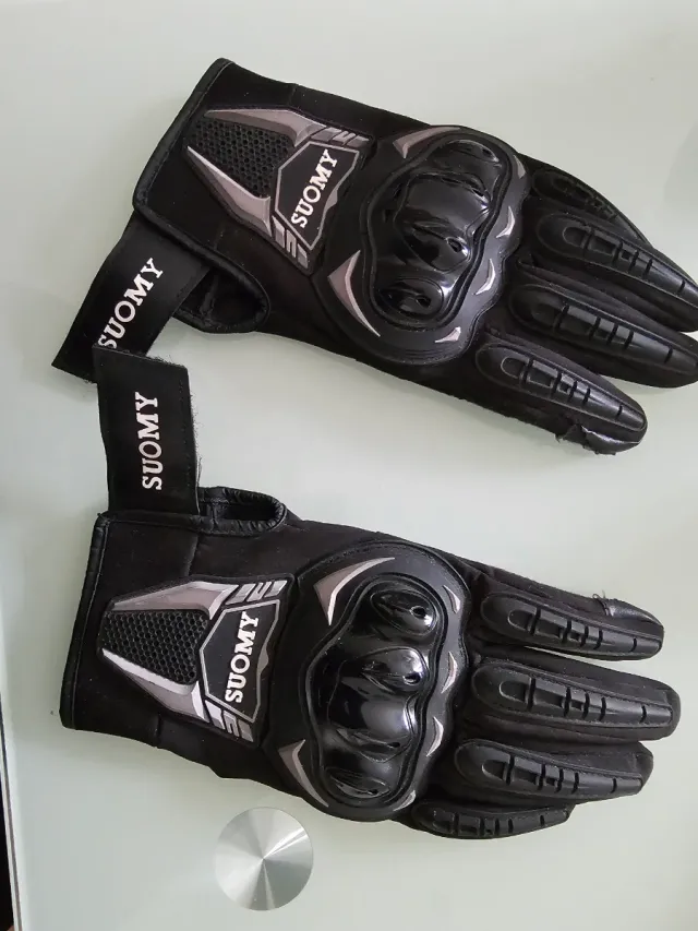 Guantes Suomy Moto Negro. Talla M.