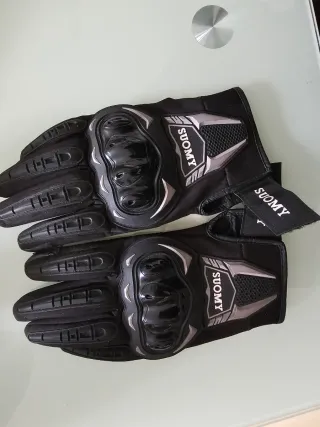 Guantes Suomy Moto Negro. Talla M.