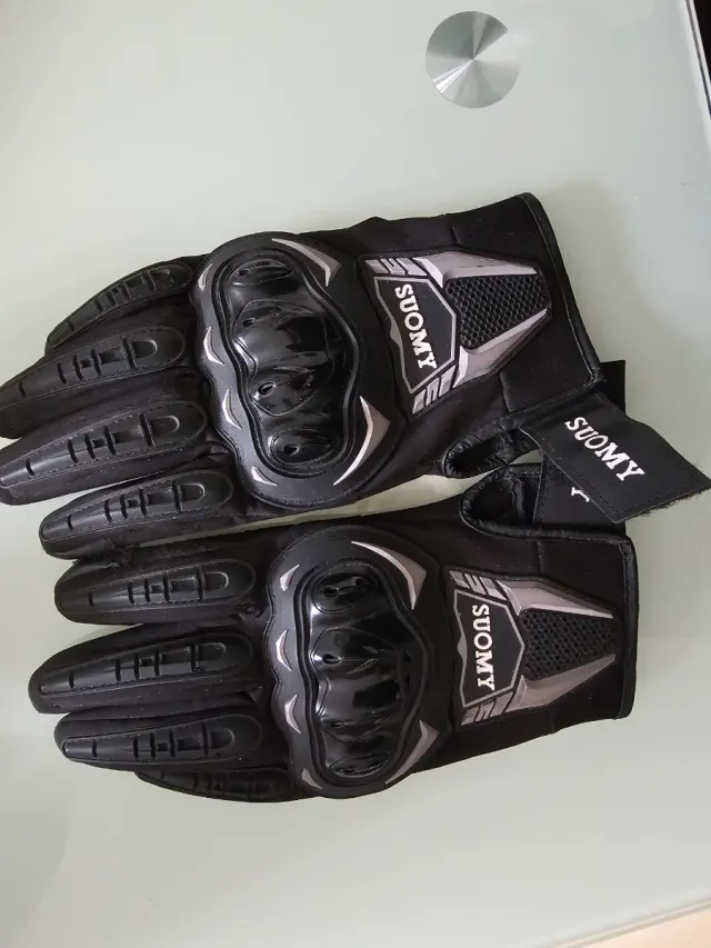 Guantes Suomy Moto Negro. Talla M.