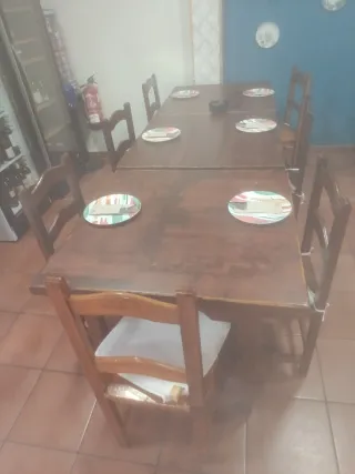 Mesa de madera hostelería bar/restaurante