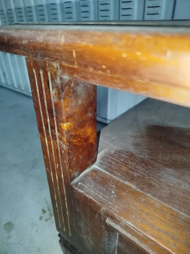 Mesa de centro madera y cristal