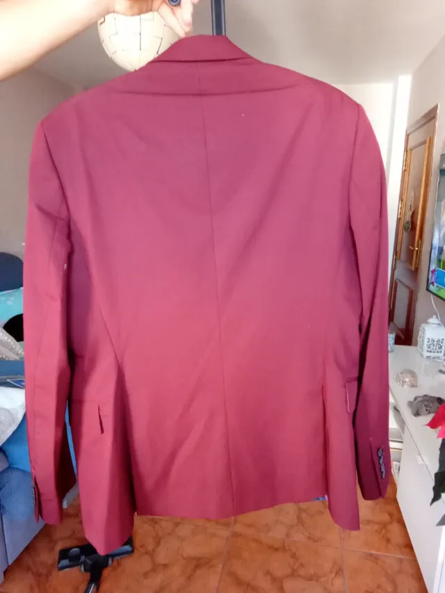 Chaqueta Zara Roja Hombre