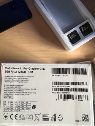 Xiaomi Redmi Note 11 Pro 128GB + Custodie