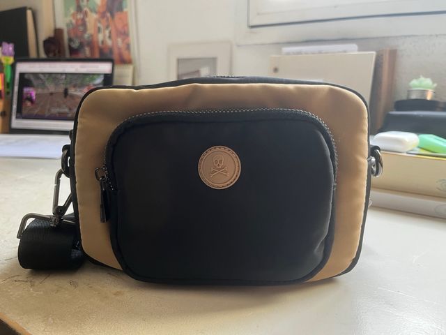 Bolso Scalpers Negro y Beige Nuevo