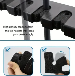 Soporte Vertical Cañas Pesca (6 Unidades)