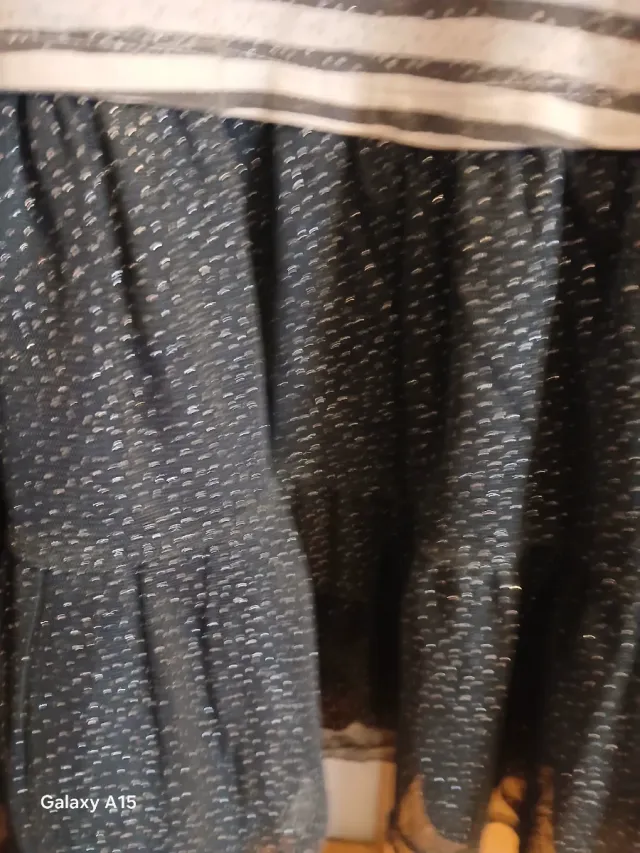 Vestido niña rayas y tul brillante