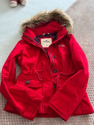 Chaqueta Hollister Roja Talla XS