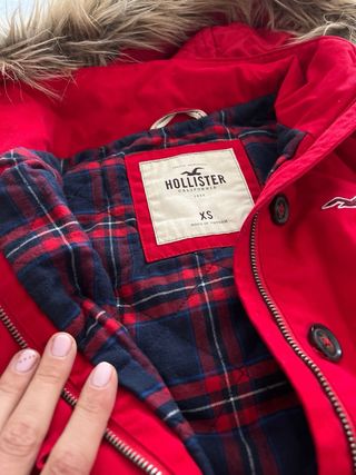 Chaqueta Hollister Roja Talla XS