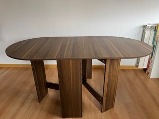 Mesa comedor plegable madera
