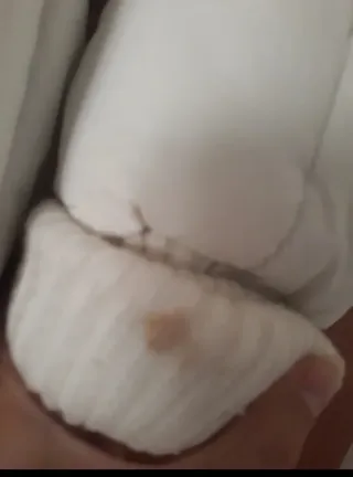 Abrigo Largo Blanco Impermeable Capucha Talla L