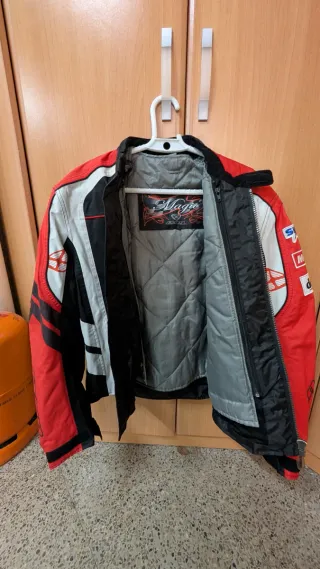 Chaqueta Moto Ixon Negra Roja Talla M