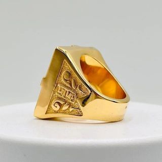 SELLO MEDUSA TURQUESA, Oro 18k.