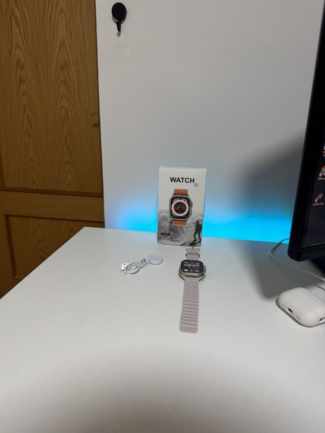 Reloj Inteligente Rosa y Plateado